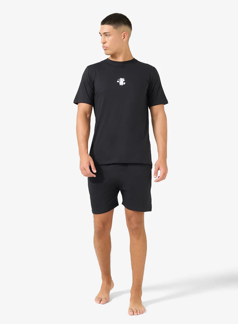 Nightwear T-Shirt & Shorts Set