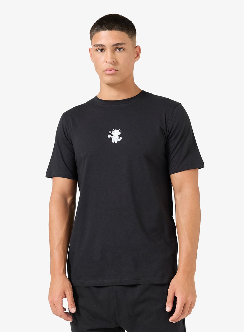 سفنتي فايف طقم بيجامة تي شيرت وشورت - Image 3