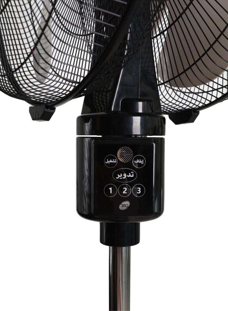 CMXA 170W Stand Fan 16 Inch Fan Diameter 360° Wide Swing, 3 Speeds Low/Medium/High Plus Modes And 5AS Blade - Image 2