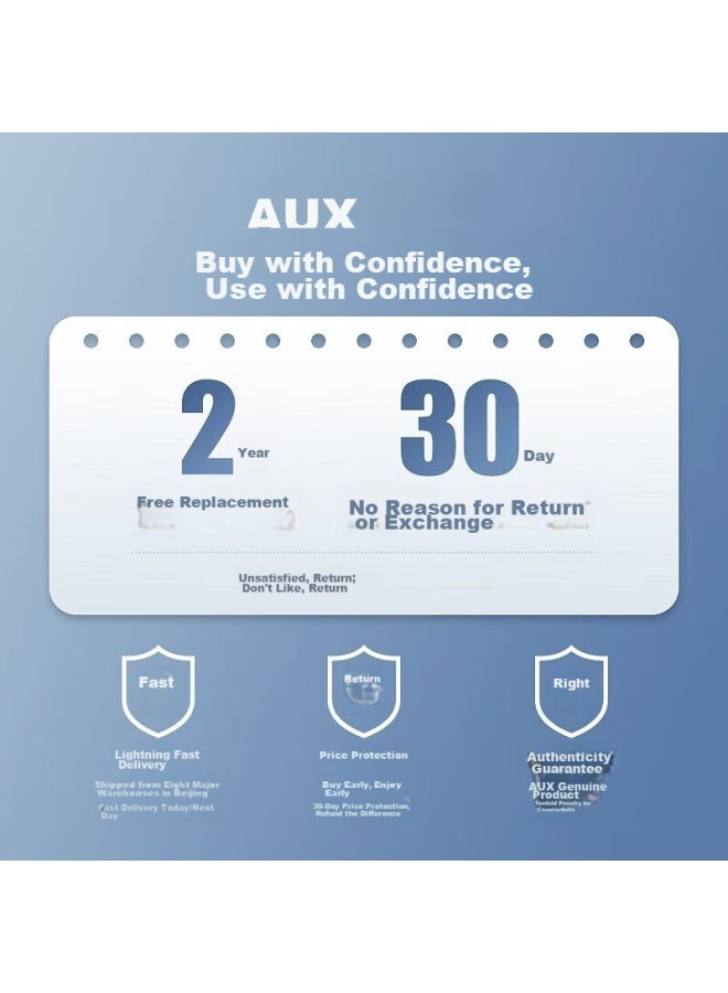 Aux Hair Dryer, Low Power 800w For Dormitory, Portable Mini Hair Dryer For College Students, Low Power, Blue Light Negative Ion Hair Protection, White - Image 3