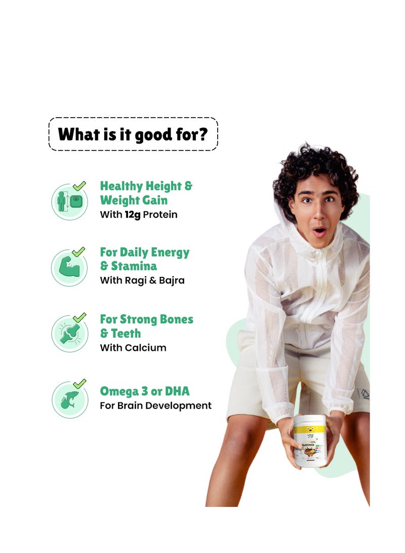 Little Joys Chocolate Nutrimix 13 Years Naturally Sweetened With Dates And Jaggery 350g - Image 4