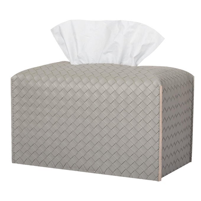 TISSUE BOX COVER PU LEATHER TISSUE HOLDER SQUARE FACIAL TISSUE CASE FACIAL PAPER ORGANIZER DISPENSER FOR BATHROOM VANITY COUNTERTOP TABLETOP CAR RECTANGLE EVERGREEN