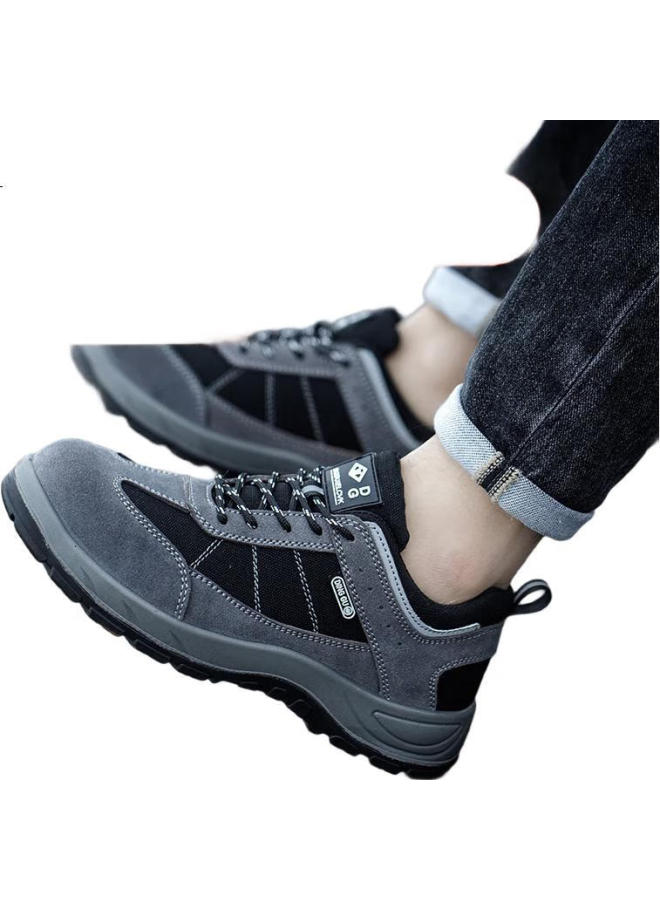 Dinggu أحذية عمل آمنة للرجال خفيفة الوزن مع كعب فولاذي مقاوم للصدمات والثقب Jd855Huisj44 - Image 2