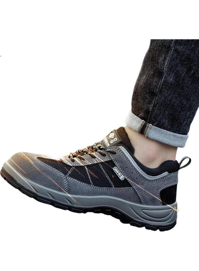 Dinggu أحذية عمل آمنة للرجال خفيفة الوزن مع كعب فولاذي مقاوم للصدمات والثقب Jd855Huisj44 - Image 1