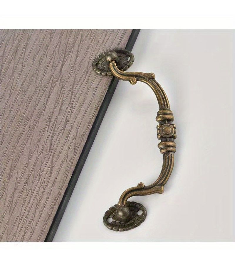 Bronze Jewelry Box Drawer Pulls 2pcs with Screws for Cabinet Furniture - Image 5
