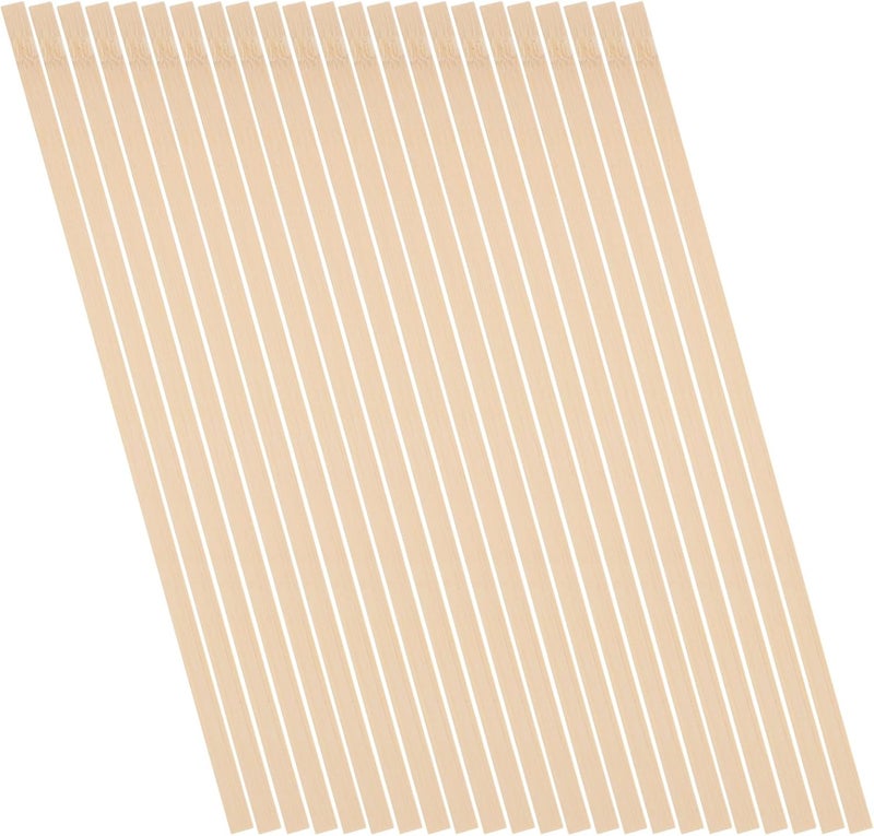 GALPADA 50pcs Unpainted Square Sticks 9x3x300mm DIY Crafting Supplies for Architectural Models and Miniature Landscape Decoration - Image 1