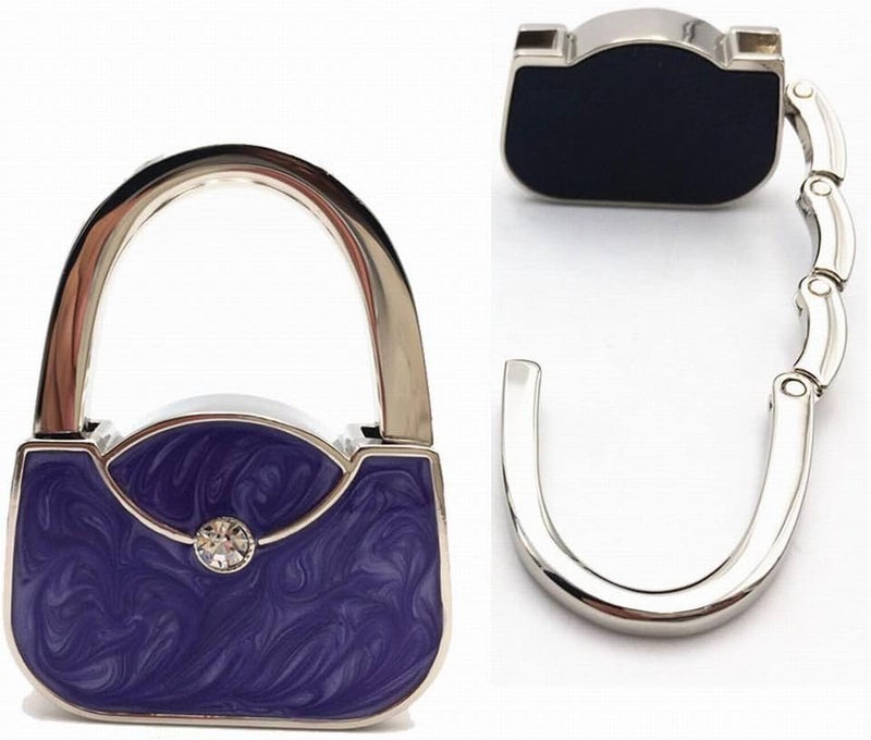 ROFLYER Handbag Shape Design Metal Foldable Purse Bag Hook Table Hanger,Set of 4 - Image 4