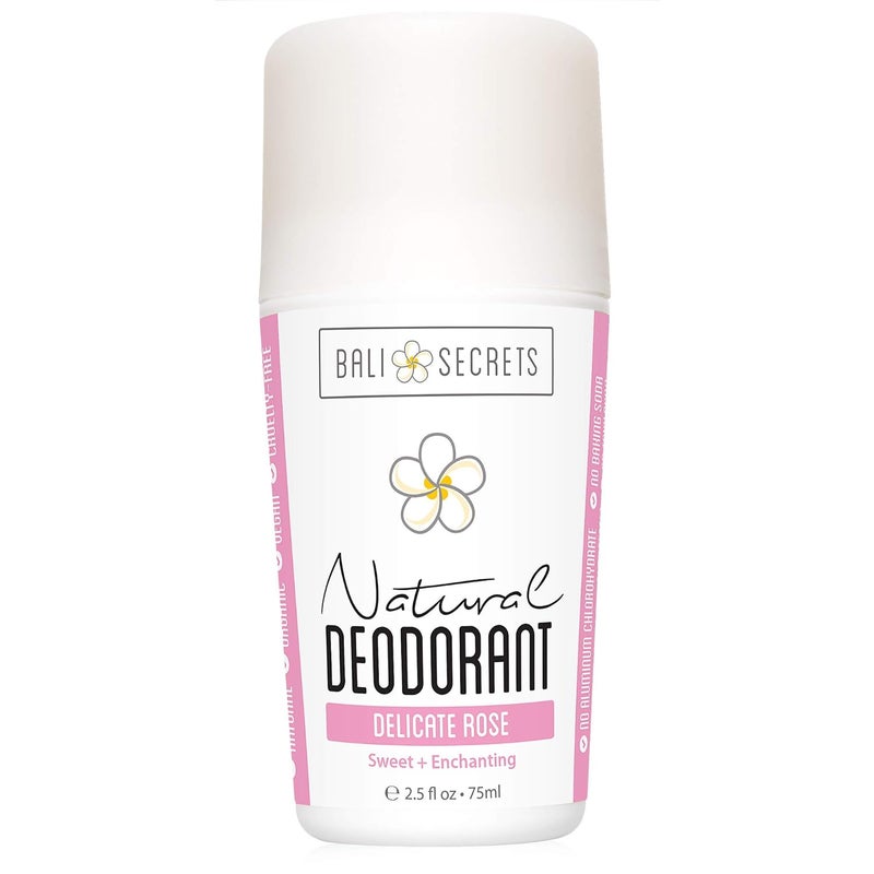 All Natural Deodorant for Women & Men. Organic & Vegan. Pure Ingredients. All Day Protection. 2.5 fl oz [Scent: Delicate Rose]