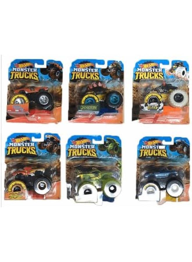 Hot Wheels Monster Trucks 1 64 Scale Die Cast Assortment With Giant Wheels - Image 2
