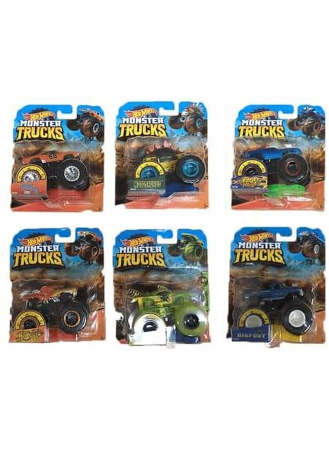 Hot Wheels Monster Trucks 1 64 Scale Die Cast Assortment With Giant Wheels - Image 3