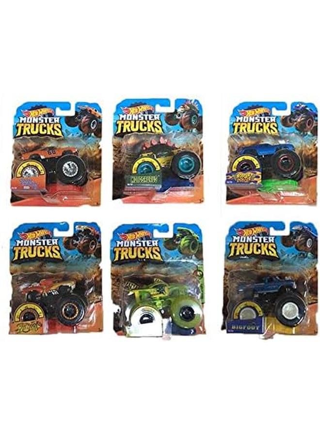 Hot Wheels Monster Trucks 1 64 Scale Die Cast Assortment With Giant Wheels - Image 4