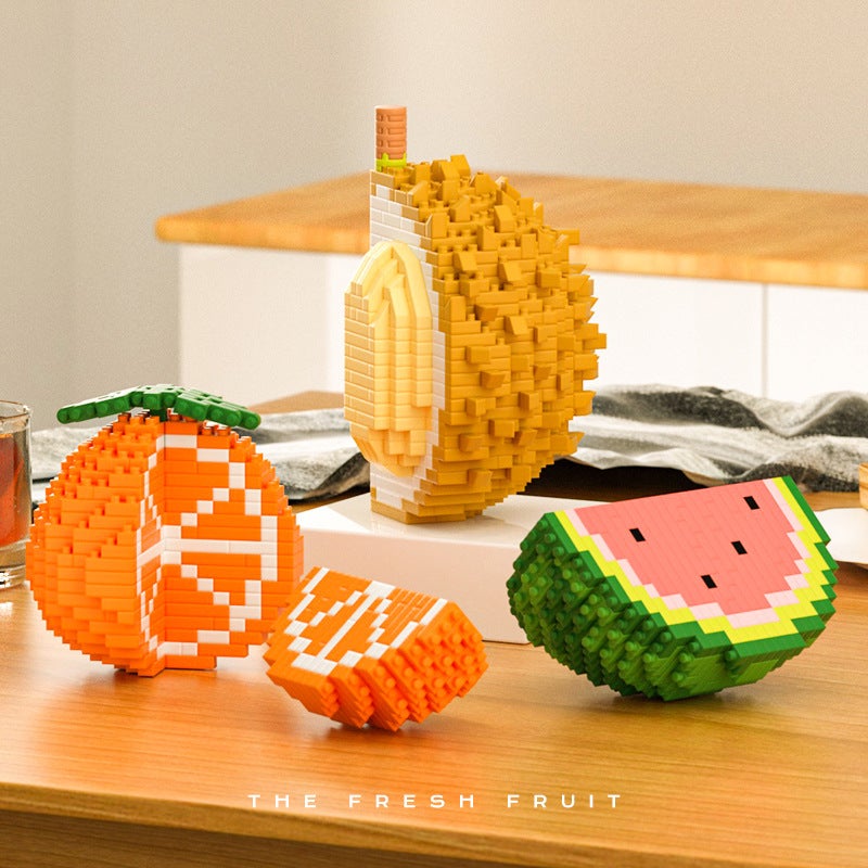 Clc Micro-Particle Toys Leisure Mosaic Building Blocks Toys 8901-8903 Fruit Series Building Blocks Retail - Image 4