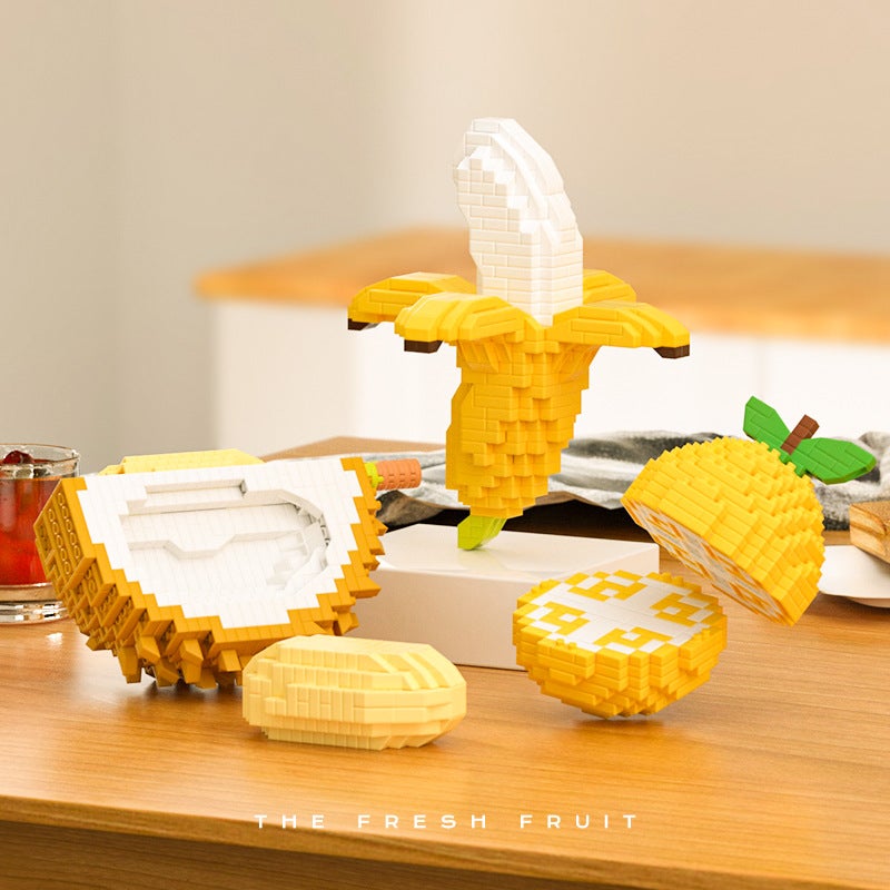 Clc Micro-Particle Toys Leisure Mosaic Building Blocks Toys 8901-8903 Fruit Series Building Blocks Retail - Image 3