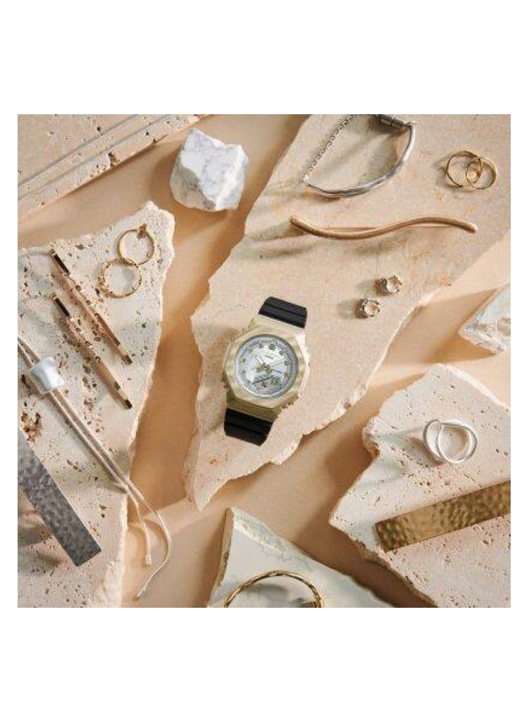 G-SHOCK Casio G-shock Women's Watch GM-S2100BC-1A Yellow gold Metal Bezel with Black Strap - Image 2