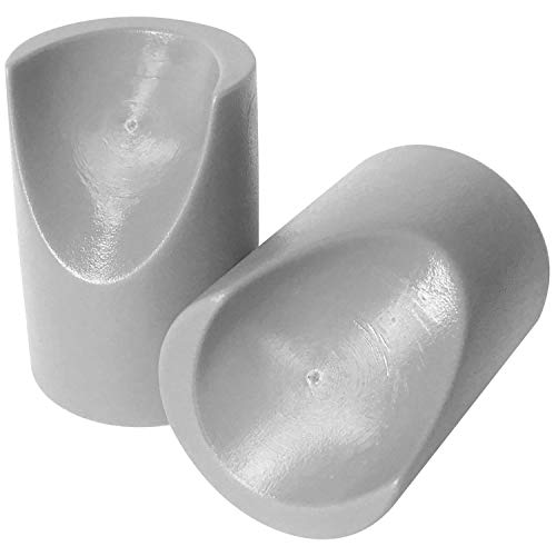 Gluposti 8 Gray Folding Chair VTip Stabilizer Caps 78 Inch ID  Heavy Duty Nylon End Caps NonMarring Round Top of Leg Protectors Compatible Replacement Stability Plugs for Metal  Padded Folding Chairs