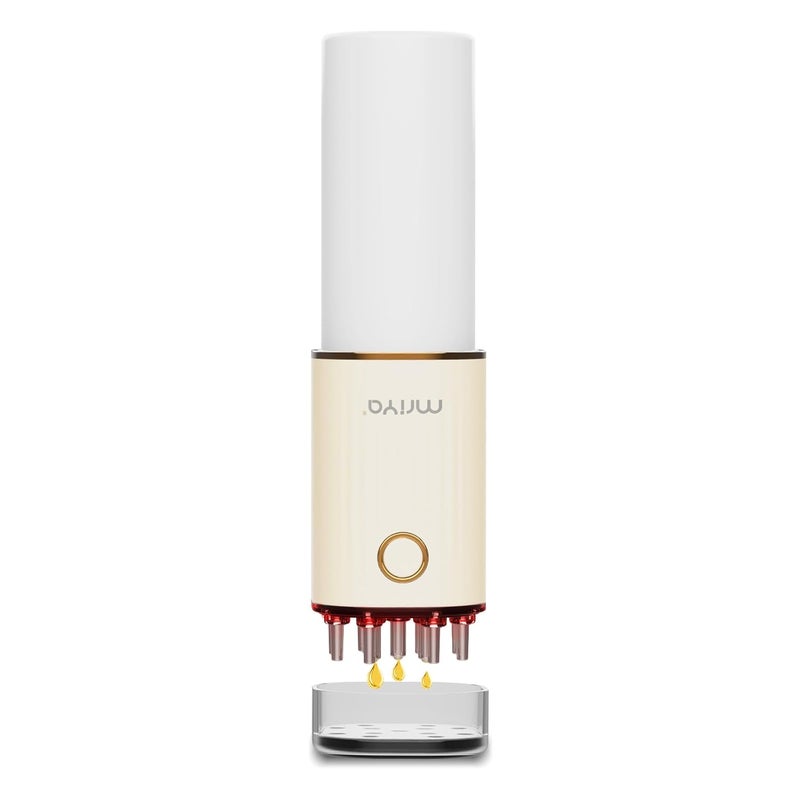 mriya Vibrating Scalp Massager Brush  2 in 1 Hair Oil Applicator with 70ml Liquid Storage Scalp Oil Applicator Head Massager