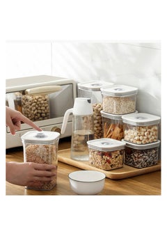 Bonita Transparent Sealed jars, Food-Grade Plastic Can Sealed Storage Box: Airtight Pantry Organizer 4 Pieces Set for Spices, Legumes, Rice, Cereals, Coffee , 1.5l  - Image 4