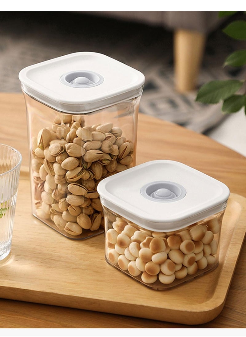 Bonita Transparent Sealed jars, Food-Grade Plastic Can Sealed Storage Box: Airtight Pantry Organizer 4 Pieces Set for Spices, Legumes, Rice, Cereals, Coffee , 1.5l  - Image 3