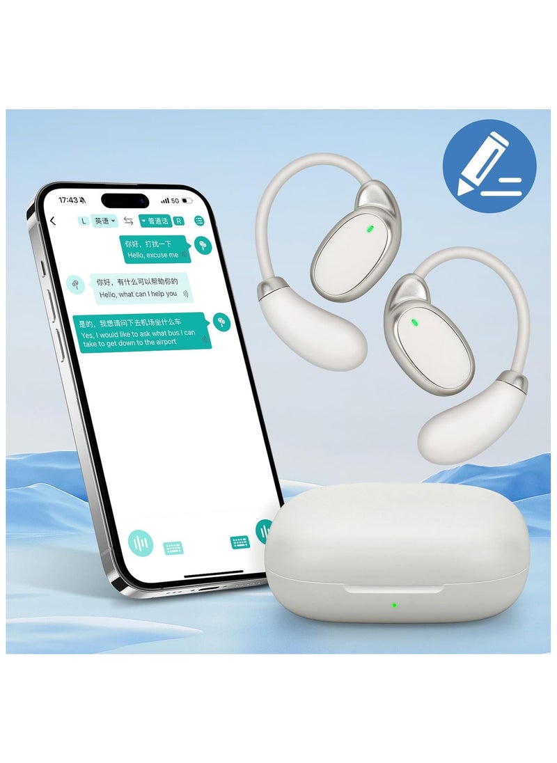 lekikpo Language Translator Earbuds Offer Two Way Real-time Translation in 138 Languages, with Bluetooth and an APP Provide Online Instant Voice Translation for Travel Business and Learning  - Image 4