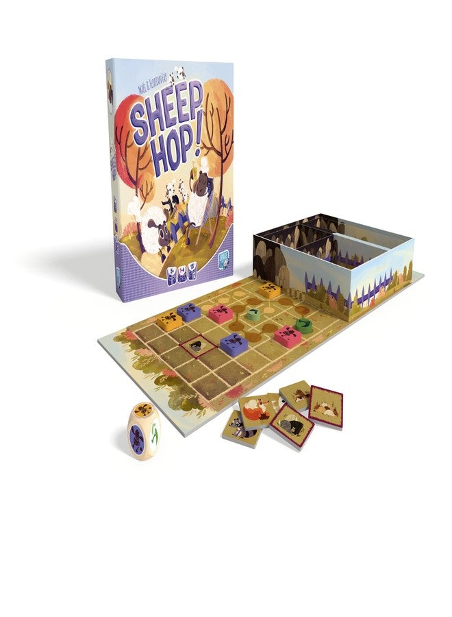 Asmodee Sheep Hop Board Game - Cooperative Strategy Game, Fun Family Game for Kids & Adults, Ages 5+, 1-4 Players, 15 Minutes, Made by Space Cow - Image 2