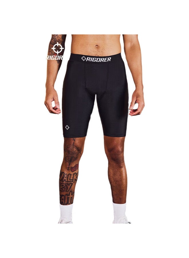 RIGORER  Tight-Fitting Pants For Men, Summer Sports Fitness Shorts, American-Style Quick-Dry High-Elasticity Training Base Layer Pants For Men - Image 3