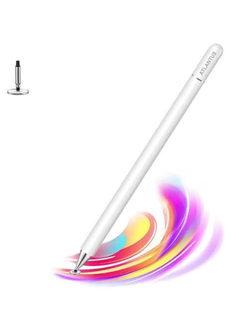Stylus Pen for Touch Screens Samsung Apple Ipad Capacitive Pen With High Sensitivity and Magnetism Cover Cap With Fine Point Disc Tip Universal for Iphone Ipad and Other Touch Screens