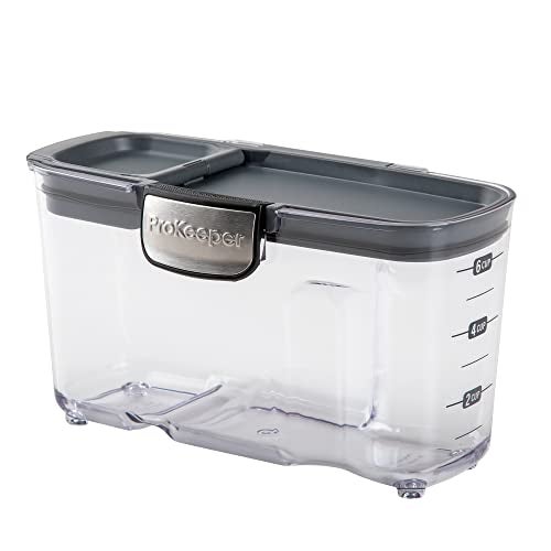 Progressive International ProKeeper+ Clear Plastic Airtight Food Baker's Kitchen Storage Organization Container Canister Set with Magnetic Accessories, 2- Piece Set (Cereal 1.5-Quart) - Image 2