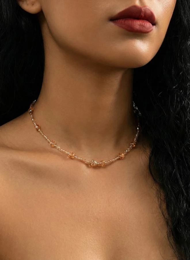 Take Two Heart-Shaped Beaded Necklace