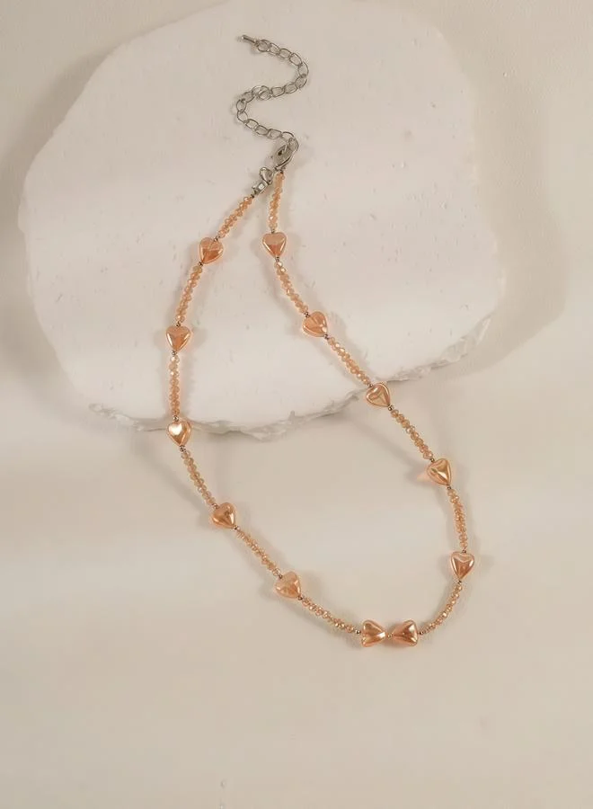 Take Two  Heart-Shaped Beaded Necklace for Women | Best Price UAE