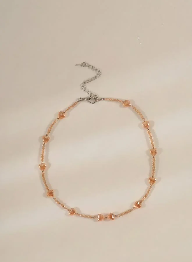 Take Two  Heart-Shaped Beaded Necklace for Women | Best Price UAE