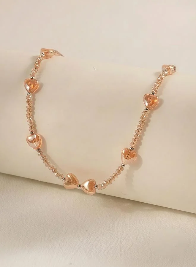 Take Two  Heart-Shaped Beaded Necklace for Women | Best Price UAE