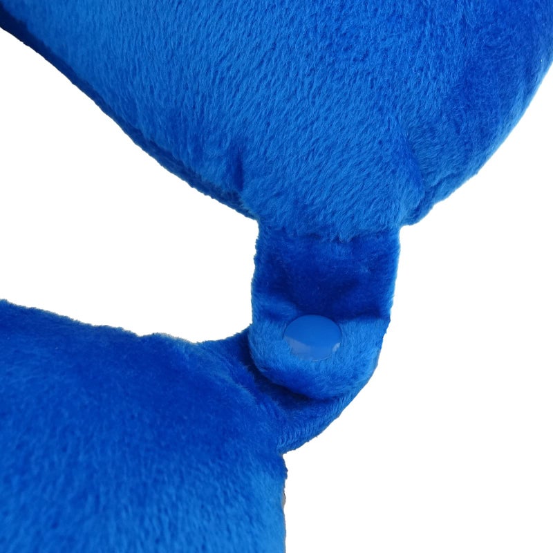 Wolf Essentials وسادة عنق مريحة ناعمة من الألياف الدقيقة للبالغين للسفر - مدمجة، قابلة للغسل في الغسالة - مثالية للطائرة أو السيارة أو الاستخدام المنزلي - كوبالت - Image 3