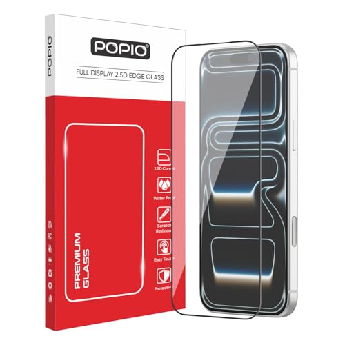 POPIO Military-Grade Gorilla Tempered Glass For iPhone 17 Pro Max | 9H Hardness, Edge-to-Edge, Bubble-Free - Image 1