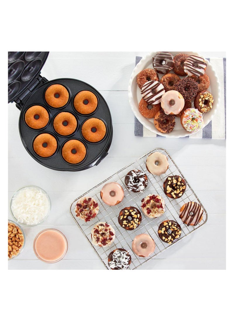 BJollys Mini Donut Maker Machine for Kid-Friendly Breakfast | Snack | Desserts & More with Non-stick Surface | Makes 7 Doughnuts  - Image 4