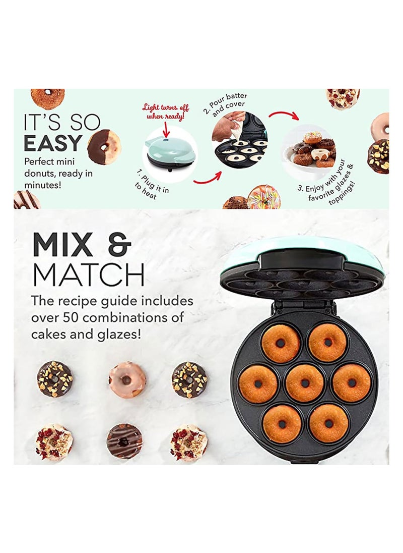 BJollys Mini Donut Maker Machine for Kid-Friendly Breakfast | Snack | Desserts & More with Non-stick Surface | Makes 7 Doughnuts  - Image 5
