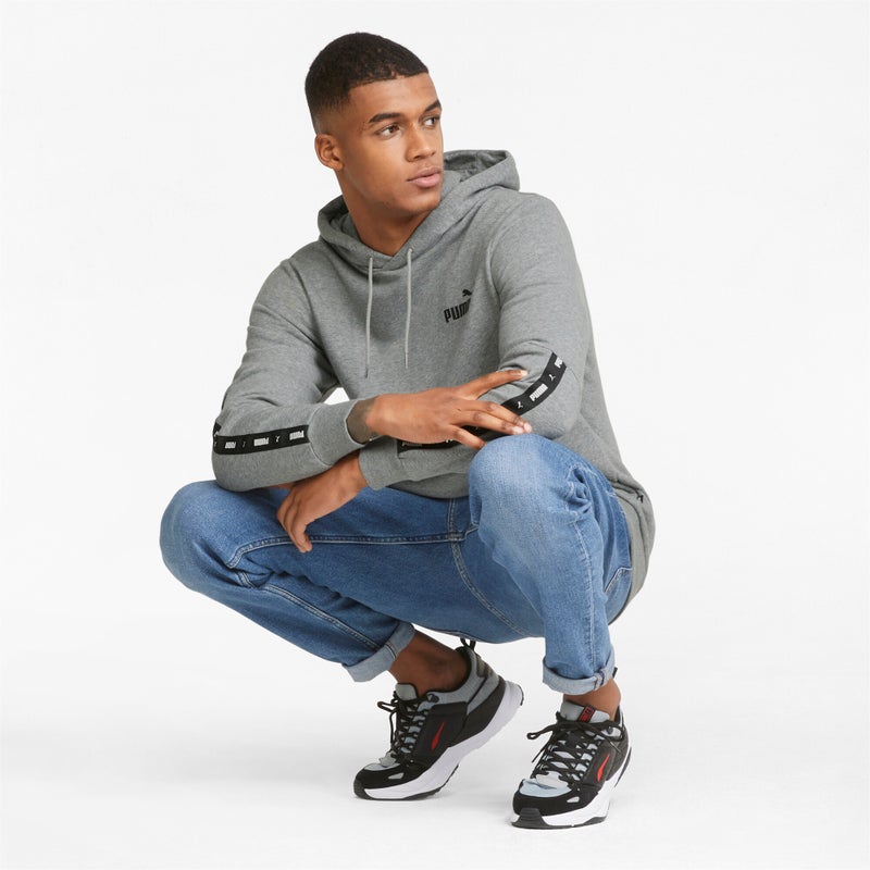 PUMA Essentials+ Tape Mens Grey Hoodie - Image 3