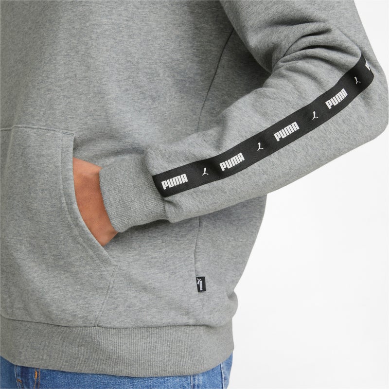 PUMA Essentials+ Tape Mens Grey Hoodie - Image 4