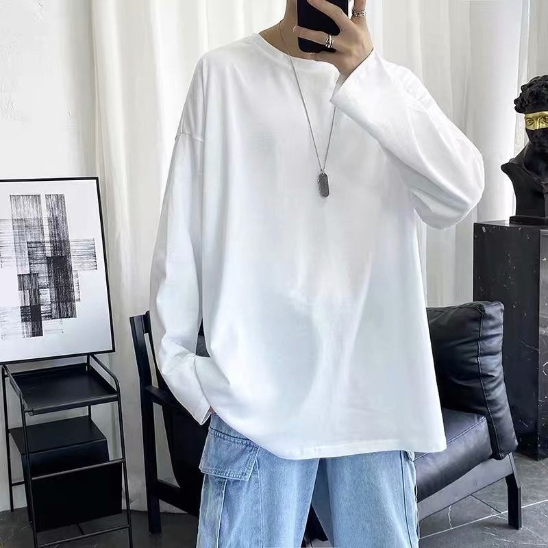 Trendy Ins Ultra-Hot Womens Sweatshirt Oversized Hooded Thin Jacket Korean Style Loose-Fit Top Cardigan For Spring And Autumn Pure white long sleeve 