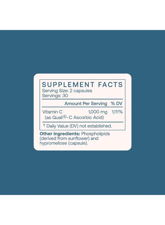 بودي بايو كبسولات فيتامين سي ليبوسومال من بودي بيو، 60 كبسولة - Image 4