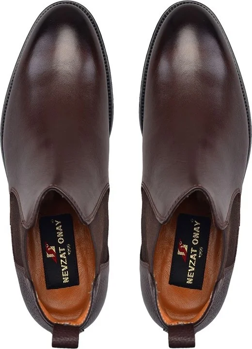 Nevzat Onay Brown Classic Chelsea Men's Boots -12533-