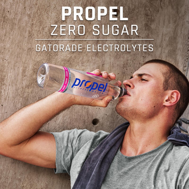 Propel, Kiwi Strawberry, Zero Calorie Sports Drinking Water with Electrolytes and Vitamins C&E, 16.9 Fl Oz (12 Count) - Image 4