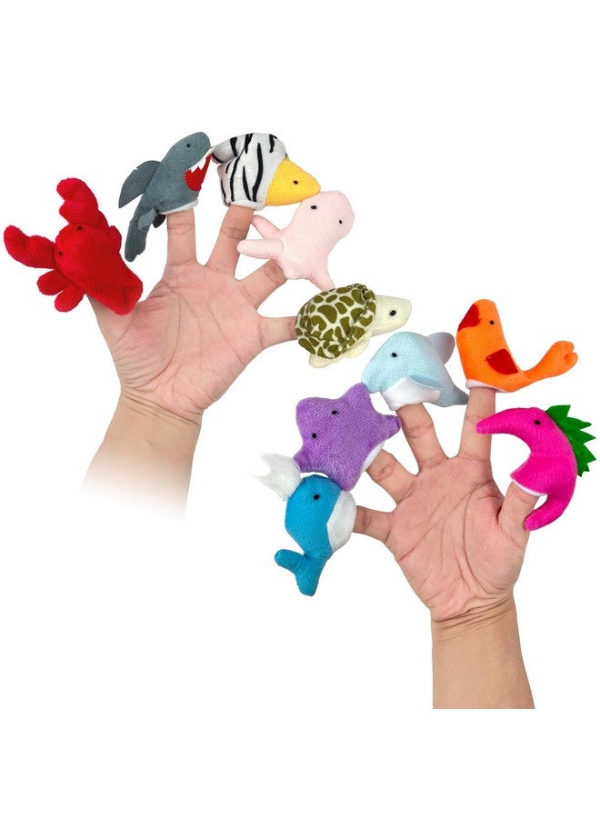 Sealive Plush Animals Finger Puppet Toys - Mini Plush Figures Toy Assortment For Kids, Soft Hands Finger Puppets Game For Autistic Children, Great Family Parents Talking Story Set - Image 1