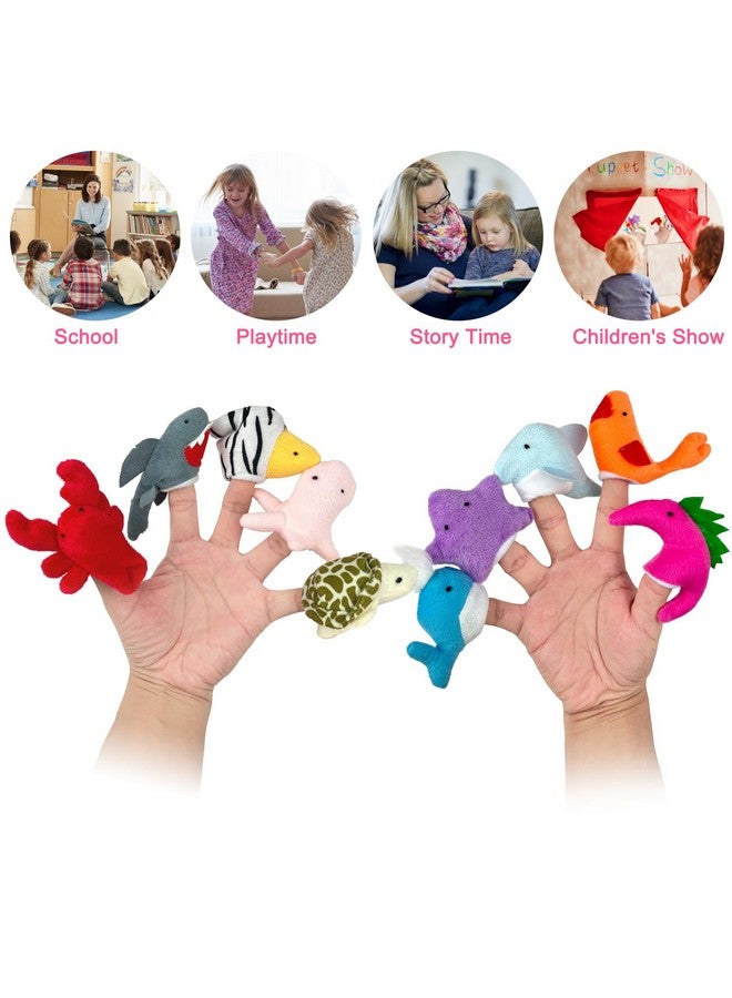 Sealive Plush Animals Finger Puppet Toys - Mini Plush Figures Toy Assortment For Kids, Soft Hands Finger Puppets Game For Autistic Children, Great Family Parents Talking Story Set - Image 2