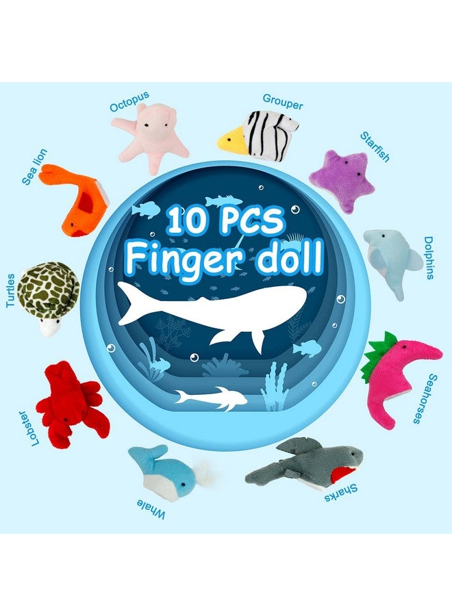 Sealive Plush Animals Finger Puppet Toys - Mini Plush Figures Toy Assortment For Kids, Soft Hands Finger Puppets Game For Autistic Children, Great Family Parents Talking Story Set - Image 3