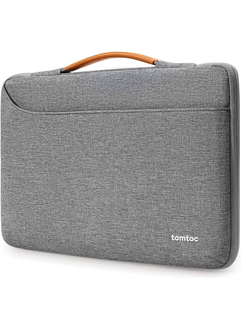 Tomtoc Defender-A22 13-Inch Eco-Friendly Laptop Sleeve Bag & Briefcase – 360° Protective Slim Bag for MacBook Air (2018–2025 M1/M2/M3/M4) & MacBook Pro 13 (2016–2025 M1/M2/M3/M4), CornerArmor 4x Technology, Spill-Resistant Fabric, Secure Belt & Protective Flap - Image 2