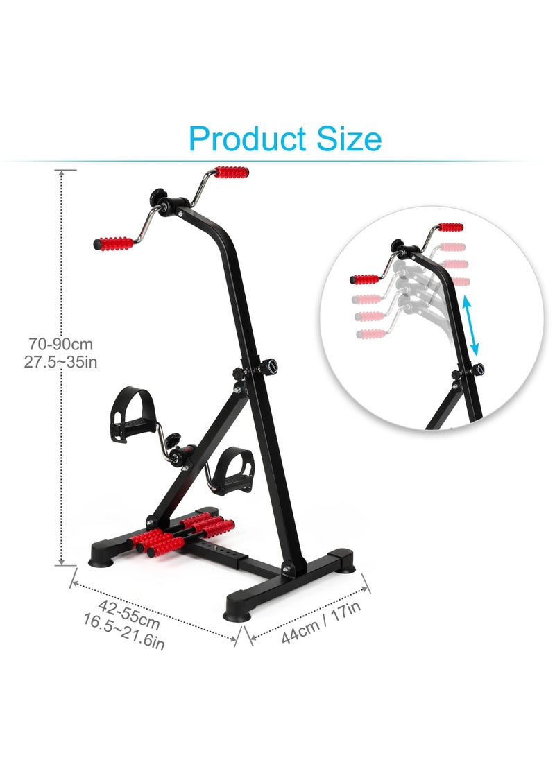 XiuWoo Pedal Exerciser Bike Hand Arm Leg and Knee Stroke Recovery Equipment for Seniors, Elderly physical therapy sit exercise with Foot Massage Roller, Hand Arm Leg & Knee Rehabilitation Training  - Image 3