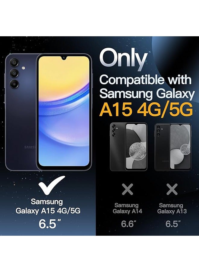 Case for Samsung Galaxy A15 5G / 4G 6.5-Inch, Frosted Translucent Back Protective Slim Phone Cover, Anti-Fingerprints, Anti-Fall Drop Protection, TPU High Quality Material Shockproof Case(Black) - Image 2