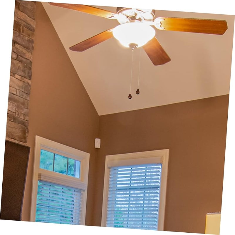 مجموعة سلاسل سحب على شكل قرع خشبية بلون الجوز من 4 قطع لاستبدال تركيبات الإضاءة السقفية ديكور منزلي زخرفي - Image 4