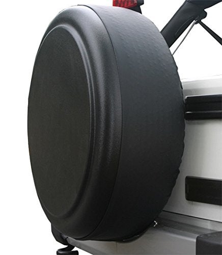 Boomerang 32 Rigid Tire Cover Plastic Face Vinyl Band for Jeep JK Wrangler 20072018 Black Textured - Image 1