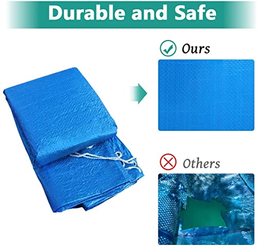 YUGYUJ Round Pool Cover, Solar Covers for Above Ground Pools, Dust Pool Cover Protector with Drawstring Design for Round Inflatable Swimming Pools, Hot Tub Dustproof Cover (6FT) - Image 4